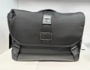 NEW Tumi Fremont ODYSSEY 14” Ballistic Nylon FLAP Messenger Crossbody Bag BLACK