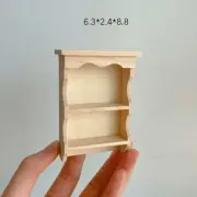2PC 1/12 Scale Dollhouse Miniatures Tiny Furniture Wall Cabinet Locker Shelf