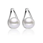 Veile Studios Happy Wish Stylish Sterling Silver Bridal Teardrop Earrings