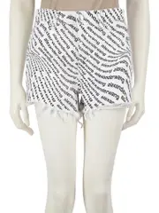 Logo Denim Bite Shorts