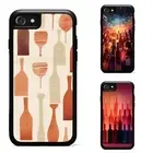 For iPhone XS 11 12 13 14 15 16 Pro Max digital wine glass rings Shockproof Case