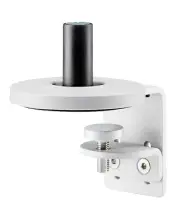CBS FLO SPLIT DESK MOUNT CLAMP ASSEMBLY WHITE FOR SINGLE MONITOR ARM
