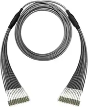 50-120m 12 cores LC Outdoor patchcord Armored multimode 100m 12C SC FC ST OM1 OM2 Gray Waterproof Jumper Optical 12 Fiber 50um (Size : 100m 1pc OM2, Color : LC-LC)
