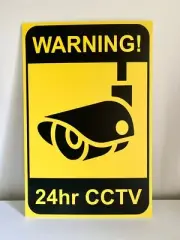 CCTV 24hr Security Camera Warning - Sign size (330 x 500mm) 5mm corflute