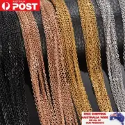 2mm Stainless Steel Chain Necklace Cuban Link DIY Jewellery Making Men Women