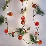 Christmas String Lights 3M 20LEDs Pine Conifer Hanging Lights for Xmas Tree Indoor Home Decor -Style 2