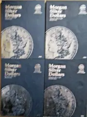 4 - Whitman Folders for Morgan Dollars 9082, 9083 ,9084 & 9085