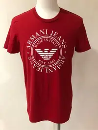 在飛比找Yahoo!奇摩拍賣優惠-全新EMPORIO ARMANI紅色T恤