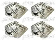 4X Folding T Handle Lock, Stainless Steel, Dust Cap, Toolbox Truck Trailer