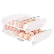 Catzon Transparent Drawers Egg Container for Refrigerator Holds 32 Eggs