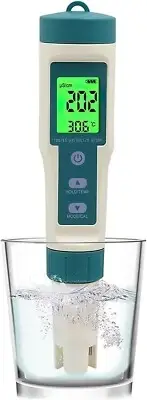 Digital Water Quality Tester 8 in 1 PH/TDS/EC/ORP/S.G/H2/SALT/TEMP Tester Port