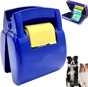 OLELON Pooper Scooper, Dogs Portable Poop Scooper with Bag Attachment, Large or Small Dog Poop Scoop for Yard or Travel Outdoors (Medium, Blue)