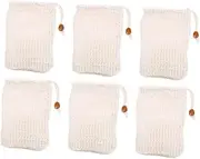 WeiLaiKeQi Set of 6 Soap Saver Pouches for Travel and Bathing Use