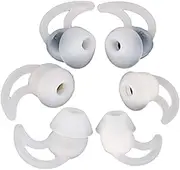 3 Pairs QC20 Silicone Ear Tips (S/M/L) - Replacement Earbuds for Bose QuietControl 30/QC20/QC20i/QC30/SoundSport Free/SIE2/IE2/IE3 Wireless Headphones(White)