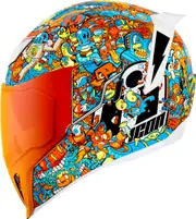 Icon Airflite Mips ReDoodle, full face helmet , color: Red/Light Blue/Orange , size: M