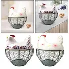 Chicken Egg Basket Metal Metal Wire Chicken Egg Holder for Kitchen Vegetable