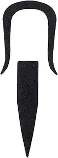 Funny Fake Mustache Beard for Halloween Party 2 Pieces Self-Adhesive Set for Adults Boys and Girls Black