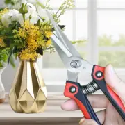 Stainless Steel Pruning Shears Sharp Branch Scissors with Non Slip Handle for Ga