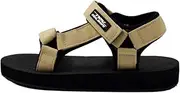 [NEV] Men's Sports Sandals, Lightweight, Surf, Marine, Pool, Beach, Camping, Beige Medium, beige, M