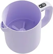 STARTIST Electric Egg Beater Rice Washer Mixing Bowl Multifunction Large Capacity Manual Egg Mixer Handheld Mixer for Mixing Filtering, Violet
