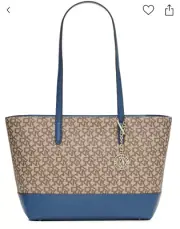DKNY Bryant Medium Tote In Hemp/coastal Blue large bag