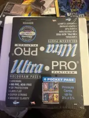 FACTORY SEALED 100 NEW ULTRA PRO PLATINUM 6-POCKET PAGES-PROTECTS CARDS 2.5x5.25
