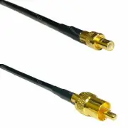 USA-CA LMR100 SMB MALE to RCA MALE Coaxial RF Pigtail Cable