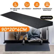 Rubber Ramp Cuttable Threshold 90x20x4cm Kerb Driveway Durable Accessibility