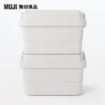 【MUJI 無印良品】耐壓收納箱/大(2入組)