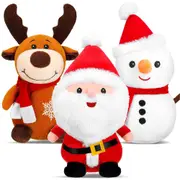 1/3Pcs Christmas Ornament Christmas Santa Claus Snowman Elk Doll Decorations