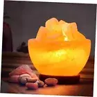 Himalayan Pink Salt Lamp Bowl with Natural Salt Chunks, Includes a Power Cord