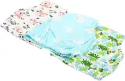 ANDRESLAD 3-piece Baby Training Pants Newborn Diaper Pants Strong Absorbency Waterproof and Skin-friendly for Potty Training