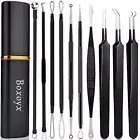Pimple Popper - Boxoyx 10 Pcs Blackhead Remover Comedone Extractor Kit