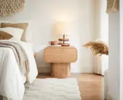 Amanda Wooden Bedside Table