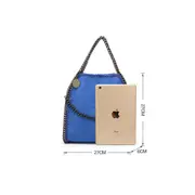 Medium Chain Bag, Men's Crossbody Bag, Women's Blue Bag