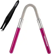 TWEEZERMAN Smooth Finish Facial Hair Remover zur Gesichtshaarentfernung inkl. kleiner Twezerette Pinzette mit abgeschrägter Spitze, verschiedene Farben