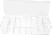 Box Cord Management Box Desktop Cable Organizer with Compartments Straps for Tidy Cables Dustproof Storage for Home Office