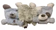 Luxurious Baby Dog Bear Alligator Plush Rattle Blankets by Demdaco Lovey NWT