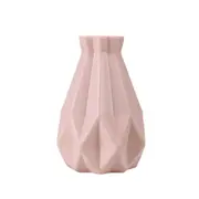 ANYHOUZ Flower Vase Pink Medium Geometric Style Nordic Pot Home Decor