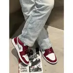 NIKE AIR JORDAN1 LOW 低筒 BORDEAUX 波爾多 酒紅 男款 553558-615