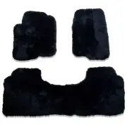 Black Genuine Sheepskin Floor Mats fits 2019 - 2023 Range Rover (for: Land Rover)