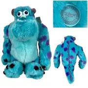 Monsters Inc Sully Disney Store Authentic Plush 13” Sitting Stuffed Blue New
