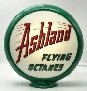 ASHLAND FLYING OCTANES 13.5" Gas Pump Globe - SHIPS FULLY ASSEMBLED