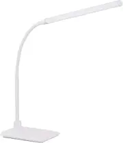 Beacon Lighting LEDlux Crawford LED Touch Table Lamp in White