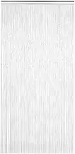 Aluminum Chain Curtain Door Screen for Home Office Shop Airflow Decoration Silver Metal Hanging Partition with Mounting Hardware