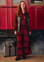 [TS] Taking Shape Natural Moroccan Memories Pant Size 12 in Print, Viscose - Plus Size Women's Clothing Print