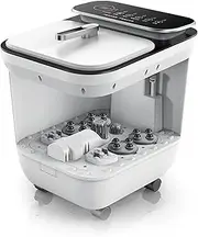 ChangHong Foot Spa Bath Massager, Motorized Foot Spa with Heat and Massage and Jets Powerful Bubble Jets with Infrared for Relieve Feet Muscle Pain
