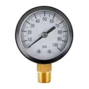 Mini Pressure Gauge Single Scale Bottom Mount 1/4in BSPT Thread Pressure Gauge