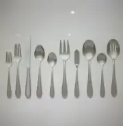 45pc Luxor 18/10 Stainless Steel Flatware Set - Threshold Signature