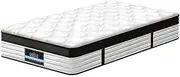 Giselle Bedding 31cm Mattress Euro Top Bed Pocket Spring Medium Firm King Single